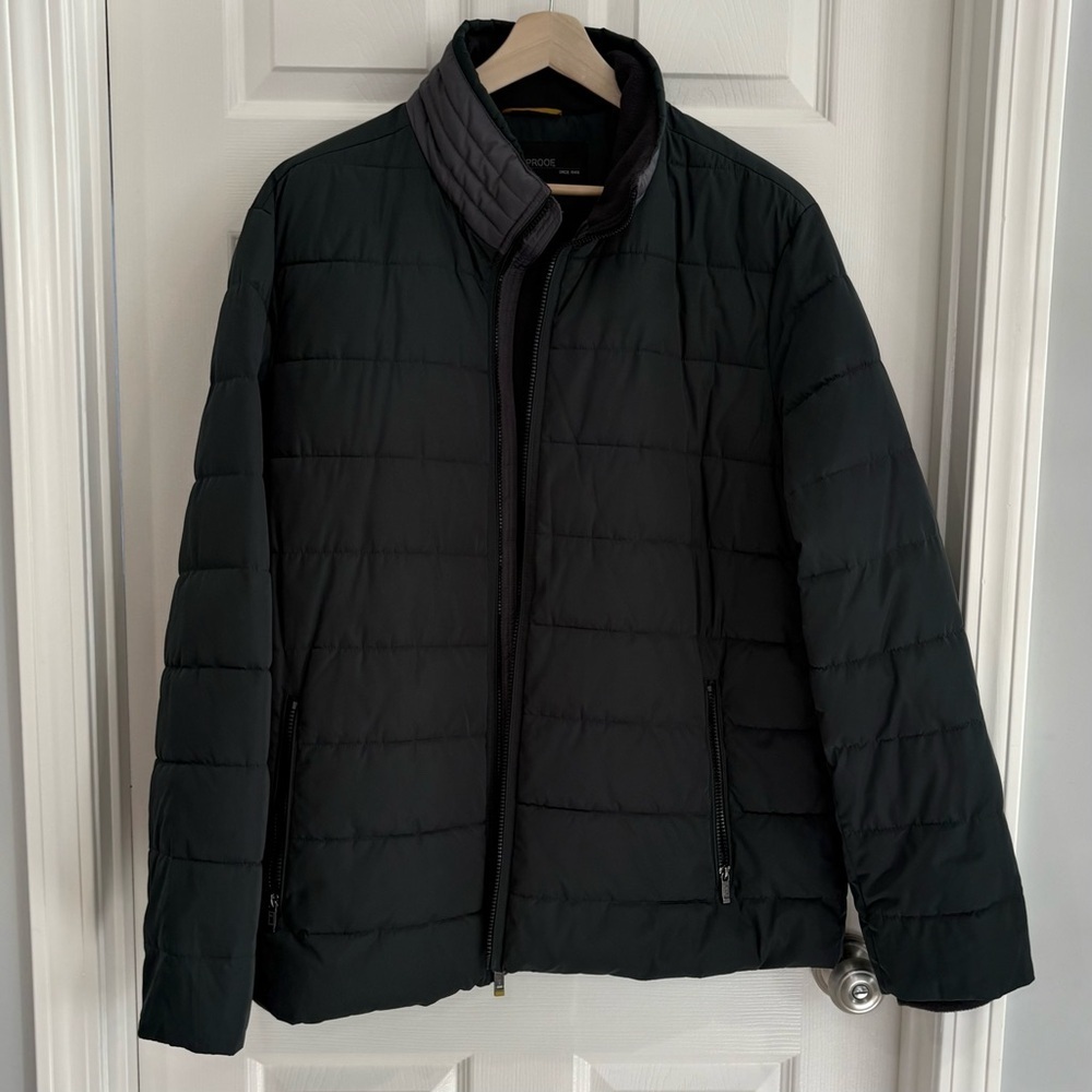 Weatherproof Dark Green Black Full Zip Pockets Puffer Jacket Men's XXL Winter - Picture 4 of 15